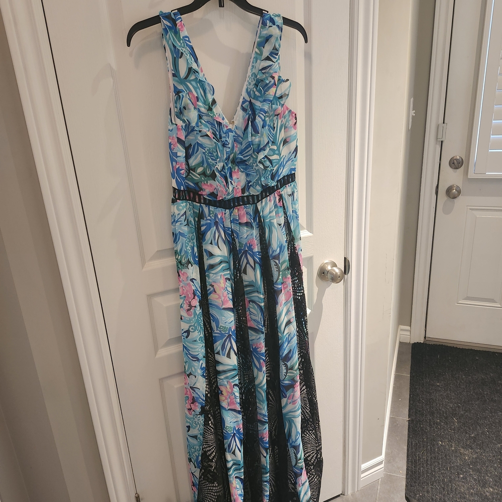 Lilly Pulitzer Resort Maxi Dress in Blue and Purple